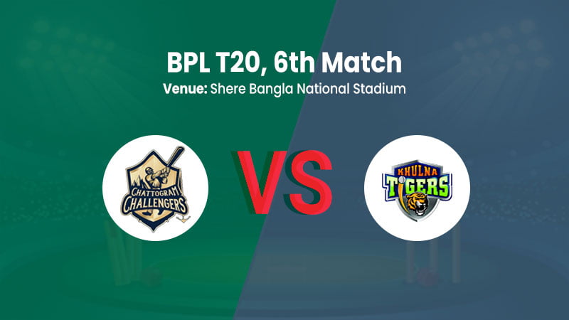 Chattogram Challengers vs Khulna Tigers